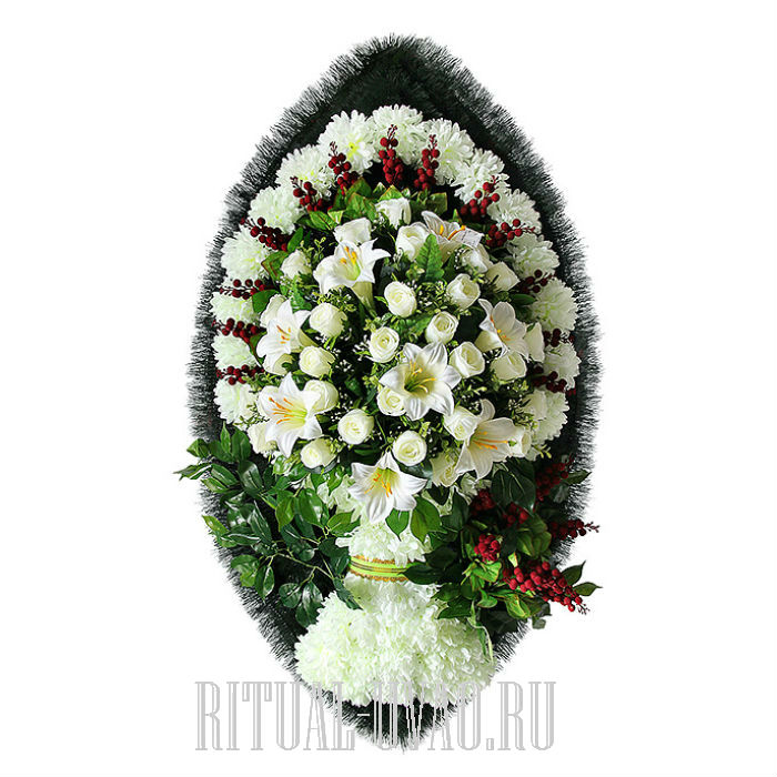 Венки из искусственных цветов с доставкой на могилу в день похорон